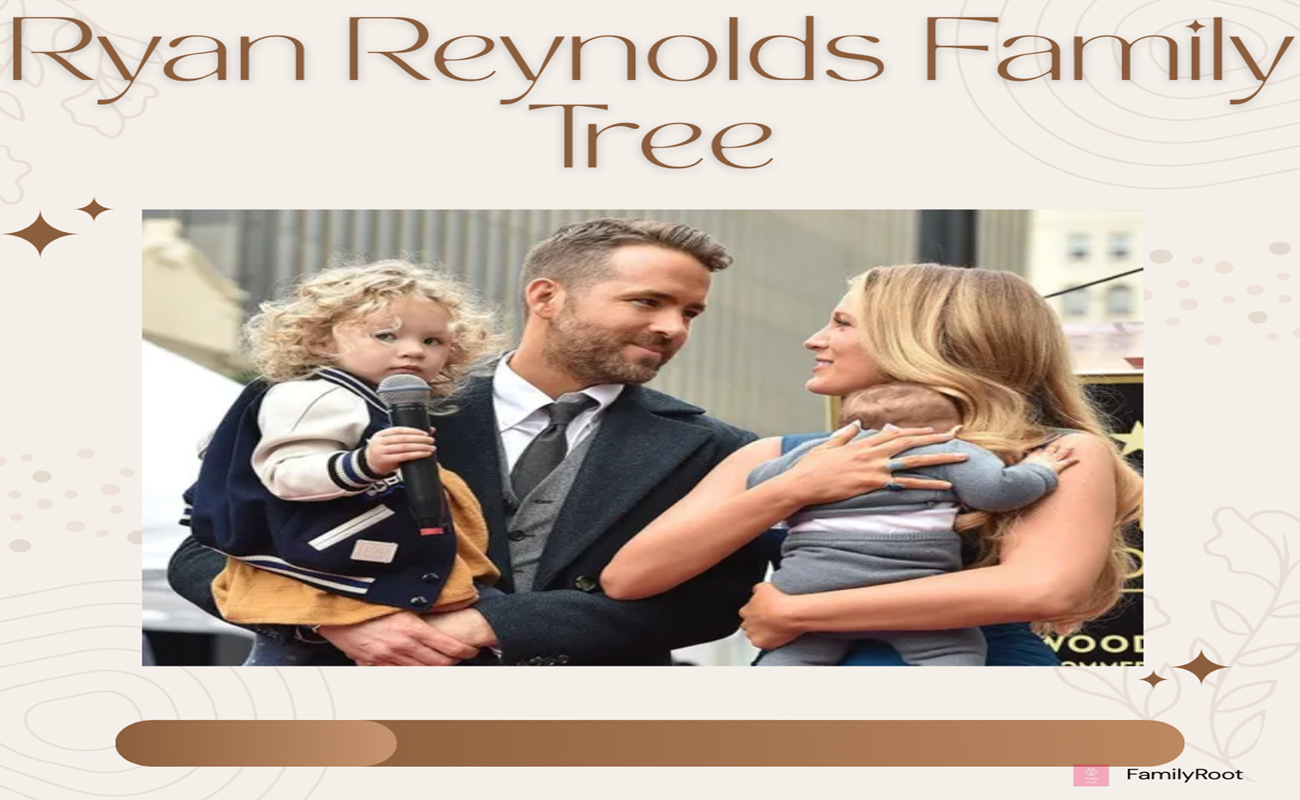 Canadian and American actor, entrepreneur and film producer Ryan Reynolds Family Tree